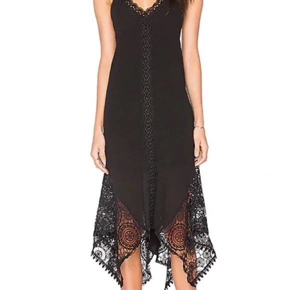 REVOLVE ALE BY ALESANDRA Gauze Lace Dress in Black Sands - Picture 2 of 8